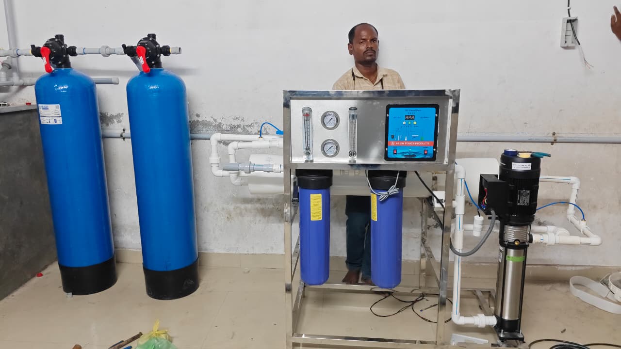 Commercial RO Installation: Private School 1000 LPH in Cuddalore District, Siruppaakkam