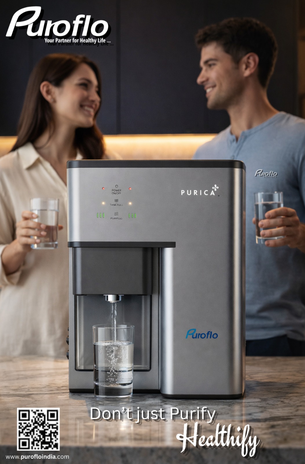 Puroflo PURICA (RO+UV+COPPER ZINC WITH ALKALINE) by Puroflo