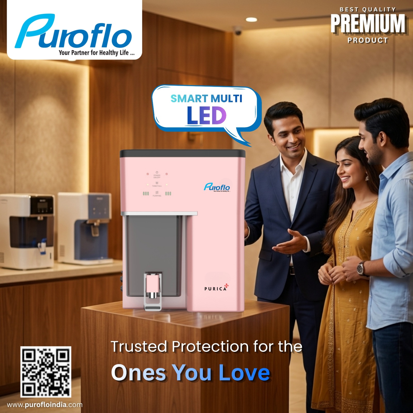 Puroflo PURICA (RO+UV+COPPER ZINC WITH ALKALINE) gallery thumbnail 4
