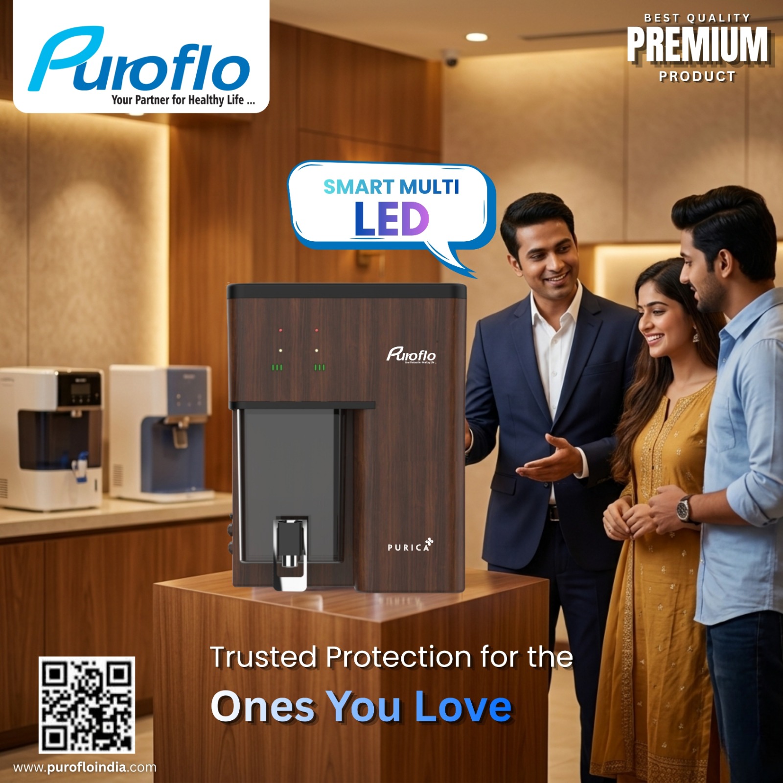 Puroflo PURICA (RO+UV+COPPER ZINC WITH ALKALINE) gallery thumbnail 5