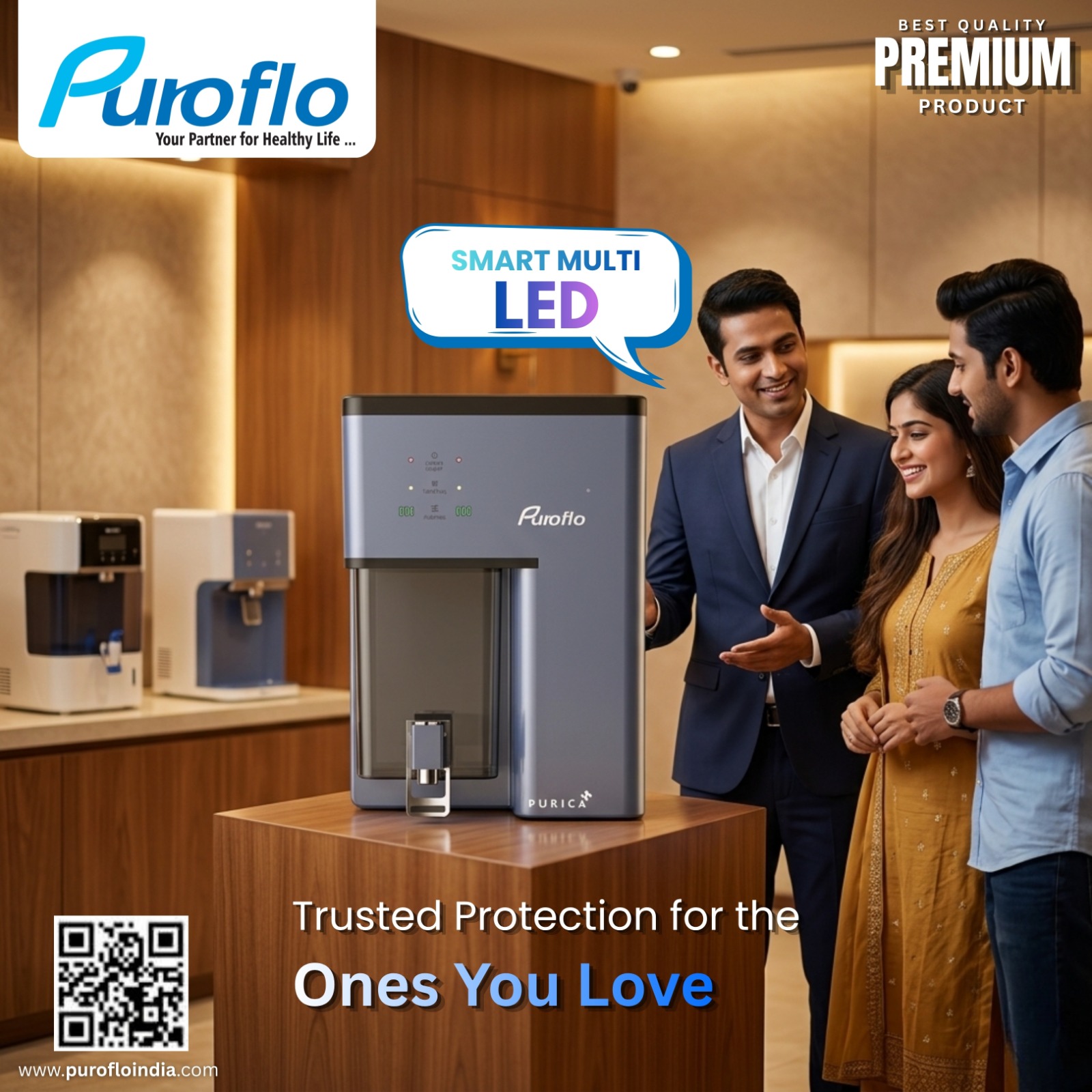Puroflo PURICA (RO+UV+COPPER ZINC WITH ALKALINE) gallery thumbnail 6