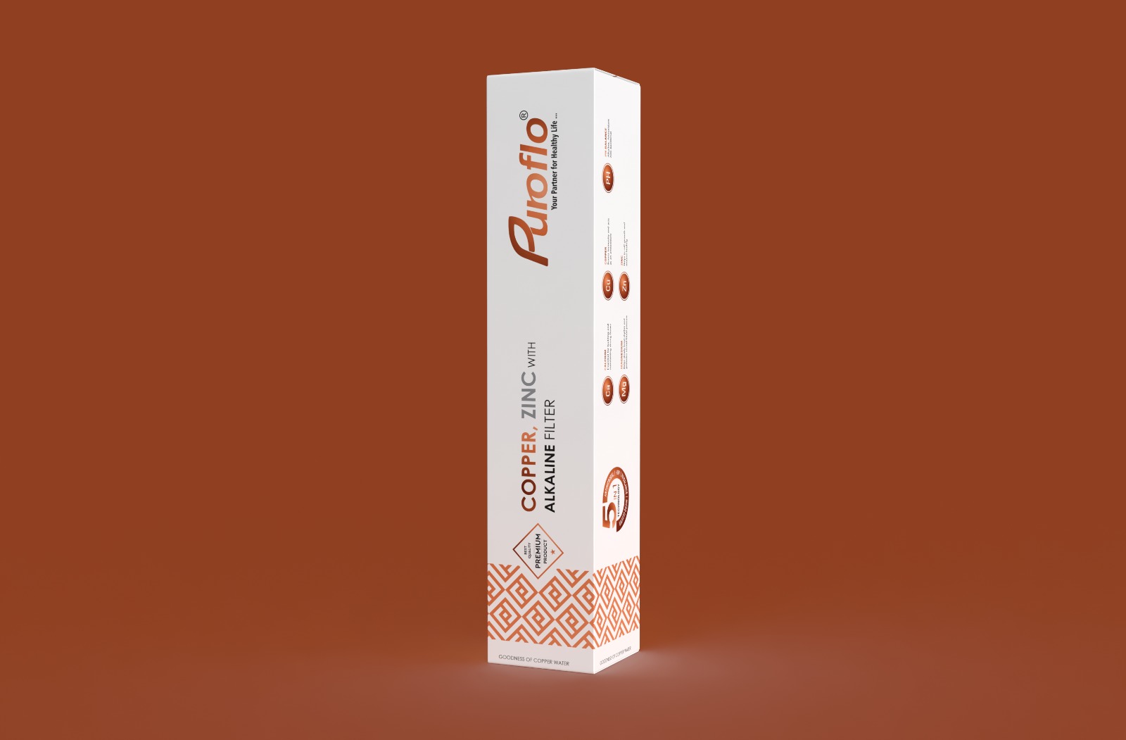 Puroflo Copper, Zinc with Alkaline Filter by Puroflo