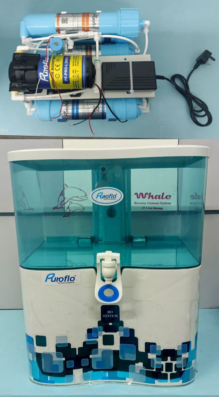 Puroflo Whale 25 LPH (RO+COPPER) by Puroflo